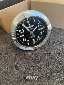 Extremely Rare Genuine Breitling Desk Clock Avenger Watch
