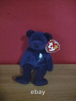 Extremely Rare Ghost Version Princess Diana Ty Beanie Bear 1st Edition