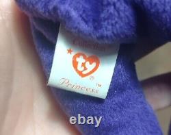 Extremely Rare Ghost Version Princess Diana Ty Beanie Bear 1st Edition