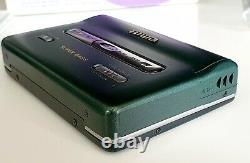 Extremely Rare Green Aiwa PX257 Walkman Super Bass Portable Cassette Player Boxd