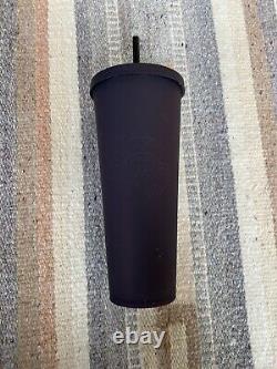 Extremely Rare HTF 2019 Starbucks Matte Plum/Purple Soft Touch Tumbler