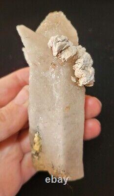 Extremely Rare Hyalite Opal On Clear Quartz, Erongo Mountain, Namibia, 176g