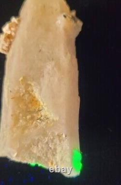 Extremely Rare Hyalite Opal On Clear Quartz, Erongo Mountain, Namibia, 176g