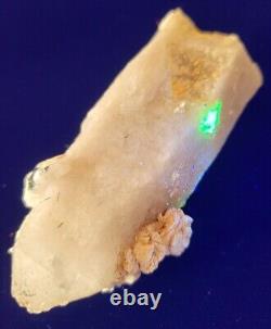 Extremely Rare Hyalite Opal On Clear Quartz, Erongo Mountain, Namibia, 176g
