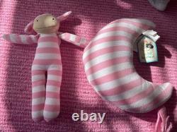 Extremely Rare Jelly Kitten Pink Squeaky Moo Musical Pull BRAND NEW