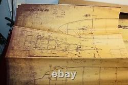 Extremely Rare Kyo Kyosho Douglas Dc-6 4 Engines Model Airplane U/control Kit