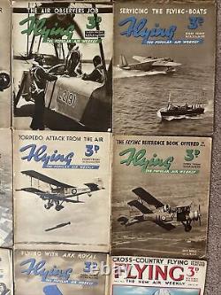 Extremely Rare LOT of 30 Flying Magazines 1938 1939 The New Air Weekly VTG