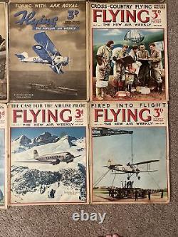 Extremely Rare LOT of 30 Flying Magazines 1938 1939 The New Air Weekly VTG