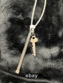 Extremely Rare Mateo New York Zipper Necklace Originally Worn by Rihanna, Unisex