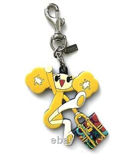 Extremely Rare NEW COACH POPPY JAPAN GOLDY CHAN FOB BAG CHARM KEYCHAIN TAG