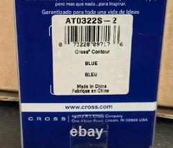 Extremely Rare New Factory Sealed Cross Contour Blue Ballpoint Pen With Gift Box