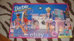 Extremely Rare New Nib Barbie So Much To Do Laundry Mat