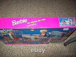 Extremely Rare New Nib Barbie So Much To Do Laundry Mat