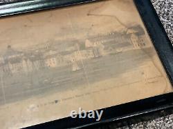 Extremely Rare Panographic Engraving Print New York Brooklyn Heights By St Memin