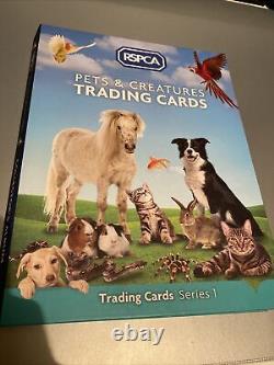Extremely Rare RSPCA Pets and Creatures Trading cards S1 album only 4 missing