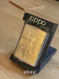 Extremely Rare Sought-after SOLID BRASS Engraved Guinness Zippo Lighter -NEW