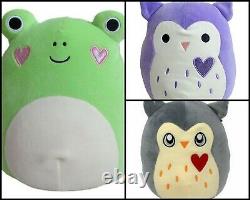 Extremely Rare Squishmallow Philippe Frog Heart Cheeks, Samantha & Harriet Set