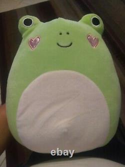 Extremely Rare Squishmallow Valentines Philippe the Frog Heart Cheeks 8 Plush