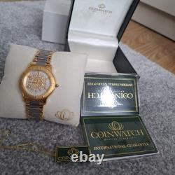 Extremely Rare Stunning Coinwatch His and Hers Watches In Presentation Box