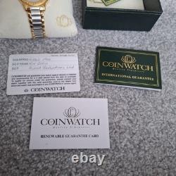 Extremely Rare Stunning Coinwatch His and Hers Watches In Presentation Box