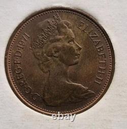 Extremely Rare Uncirculated 2 New Pence Coin. Very Rarely Handled