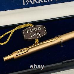 Extremely Rare Vintage 1960s PARKER Lady Rolled Gold Ballpoint Pen BRAND NEW