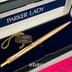 Extremely Rare Vintage 1960s PARKER Lady Rolled Gold Ballpoint Pen BRAND NEW