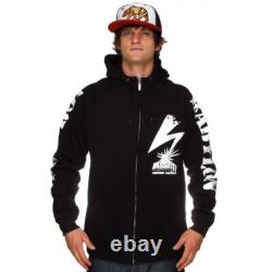 Extremely Rare Vintage New 2005 Dissizit Destroy Babylon Zip Up Hoodie Black