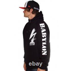 Extremely Rare Vintage New 2005 Dissizit Destroy Babylon Zip Up Hoodie Black
