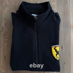 Extremely Rare Vintage New 2007 XLarge Italia Ferrari Men's Track Jacket Black