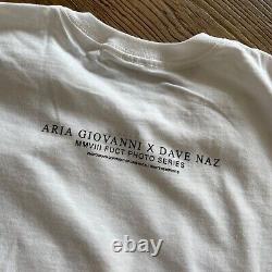 Extremely Rare Vintage New 2008 FUCT Dave Naz x Aria Giovanni T-Shirt White