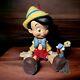 Extremely Rare Walt Disney Pinochio & Jiminy Cricket Vintage Carved Ornament