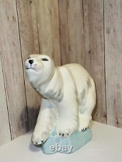 Extremely Rare Wedgwood polar bear On The Ice Floe Hand painted Unicorn Hallmark