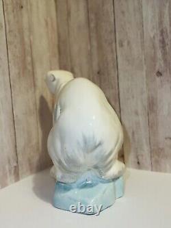 Extremely Rare Wedgwood polar bear On The Ice Floe Hand painted Unicorn Hallmark