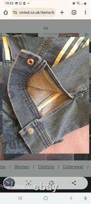 Extremely Rare danielle cathari x adidas blue denim jacket and mini skirt size L