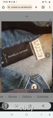 Extremely Rare danielle cathari x adidas blue denim jacket and mini skirt size L