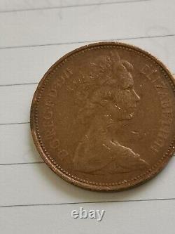 Extremely rare 1971 2p New pence Original old coin