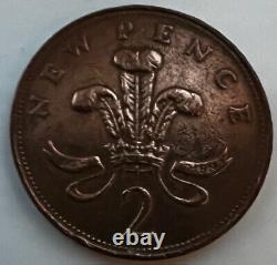 Extremely rare 1971 2p New pence Original old coin Circulated