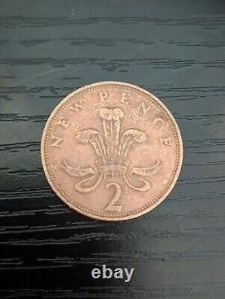 Extremely rare 1971 NEW PENCE 2p collectable coin (circulated)