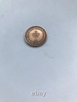 Extremely rare 1971 new pence 2p coin + 1971 1/2 pence coin