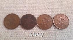 Extremely rare 2p New Pence 1976 1977 1978 1979 coins