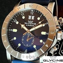 Extremely rare Glycine Blue men's brand new watch