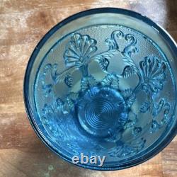 Extremely rare Old Baccarat 1840 Islamic Artrock Glass Blue Arabesque Texture Extremely rare Old Baccarat 1840 Islamic Artrock Glass Blue Arabesque Texture