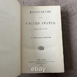 Extremely rare and collectible First Edition Journalism In The United States