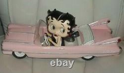 Extremely rare betty boop in pink cadallac new boxed