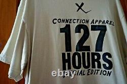 Extremely rare cream 127 Hours movie promo tee t-shirt XL 2010 James Franco