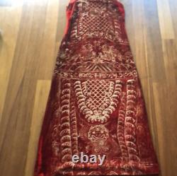 Extremely rare exquisite Vivienne Tam full length velour batik dress size 4 NEW