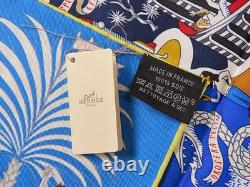 Extremely rare new old stock HERMES Carre 90 World Expo Large Scarf Stole Shawl