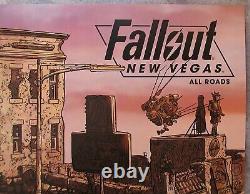 Fallout New Vegas Lithograph'All Roads' poster print Extremely Rare! Bethesda