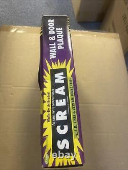 Fun World Scream L. E. D Wall & Door Plaque EXTREMELY RARE